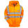 Hi Vis Orange Reflective Full-Zip Lined Sweatshirt